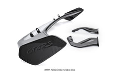 Porsche 981 Cayman (Base / S / GTS) 2012 2013 2014 2015 2016 & 718 982 Cayman (Base / T / S / GTS) 2017-ON & 987.1 987.2 Cayman (Base / S) 2005-2012 with Aftermarket Parts - GT4RS Conversion Style Rear Wing Dry Pre-preg Carbon Fiber / FRP from Aero Republic