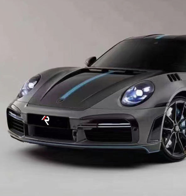 Porsche 911 992.1 Carerra Base/S/T/4/4S/Targa 4/ Targa 4S/GTS/GT3/Turbo/Turbo S 2020 2021 2022 2023 2024 & 911 992.2 Carerra Base/S/T/4/4S/Targa 4/ Targa 4S/GTS/Turbo/Turbo S 2025-ON with Aftermarket Parts - TC Sting GTR Style Front Bumper?Carbon Fiber from Aero Republic