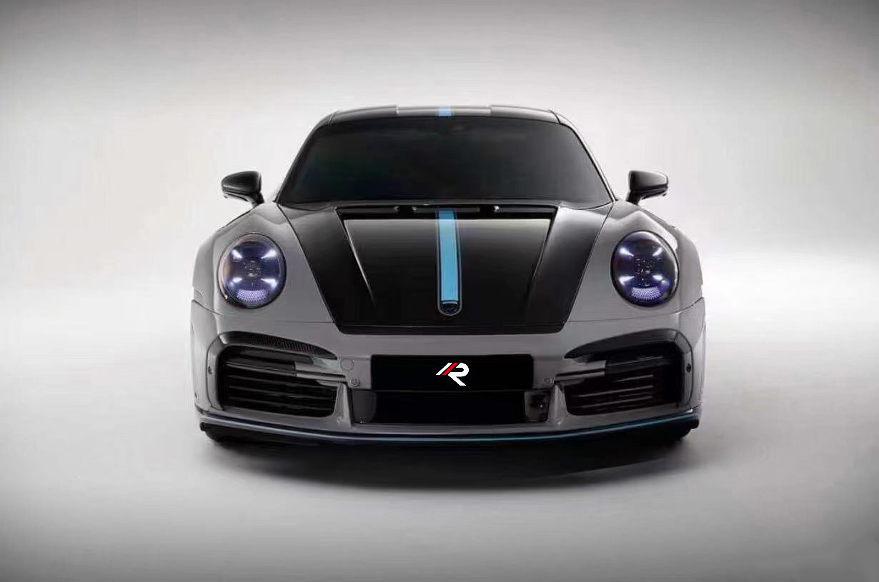 Porsche 911 992.1 Carerra Base/S/T/4/4S/Targa 4/ Targa 4S/GTS/GT3/Turbo/Turbo S 2020 2021 2022 2023 2024 & 911 992.2 Carerra Base/S/T/4/4S/Targa 4/ Targa 4S/GTS/Turbo/Turbo S 2025-ON with Aftermarket Parts - TC Sting GTR Style Front Bumper?Carbon Fiber from Aero Republic
