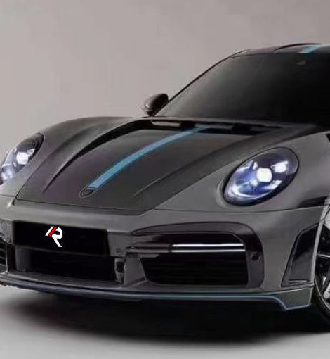 Porsche 911 992.1 Carerra Base/S/T/4/4S/Targa 4/ Targa 4S/GTS/GT3/Turbo/Turbo S 2020 2021 2022 2023 2024 & 911 992.2 Carerra Base/S/T/4/4S/Targa 4/ Targa 4S/GTS/Turbo/Turbo S 2025-ON with Aftermarket Parts - TC Sting GTR Style Hood?Carbon Fiber from Aero Republic
