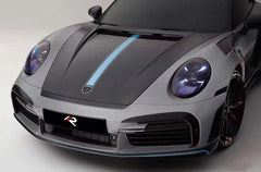 Porsche 911 992.1 Carerra Base/S/T/4/4S/Targa 4/ Targa 4S/GTS/GT3/Turbo/Turbo S 2020 2021 2022 2023 2024 & 911 992.2 Carerra Base/S/T/4/4S/Targa 4/ Targa 4S/GTS/Turbo/Turbo S 2025-ON with Aftermarket Parts - TC Sting GTR Style Hood?Carbon Fiber from Aero Republic