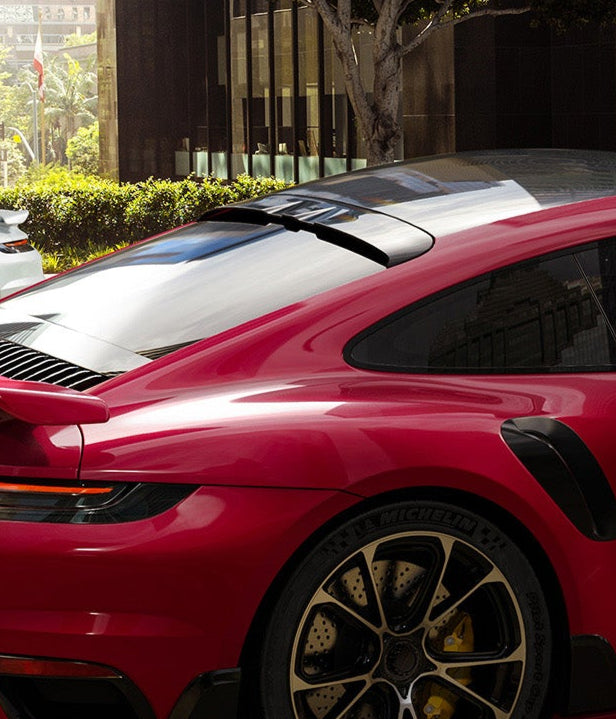 Porsche 911 992.1 Carerra Base/S/T/4/4S/Targa 4/ Targa 4S/GTS/Turbo/Turbo S 2020 2021 2022 2023 2024 & 911 992.2 Carerra Base/S/T/4/4S/Targa 4/ Targa 4S/GTS/Turbo/Turbo S 2025-ON with Aftermarket Parts - T-ART Style Rear Roof Spoiler?Carbon Fiber from Aero Republic