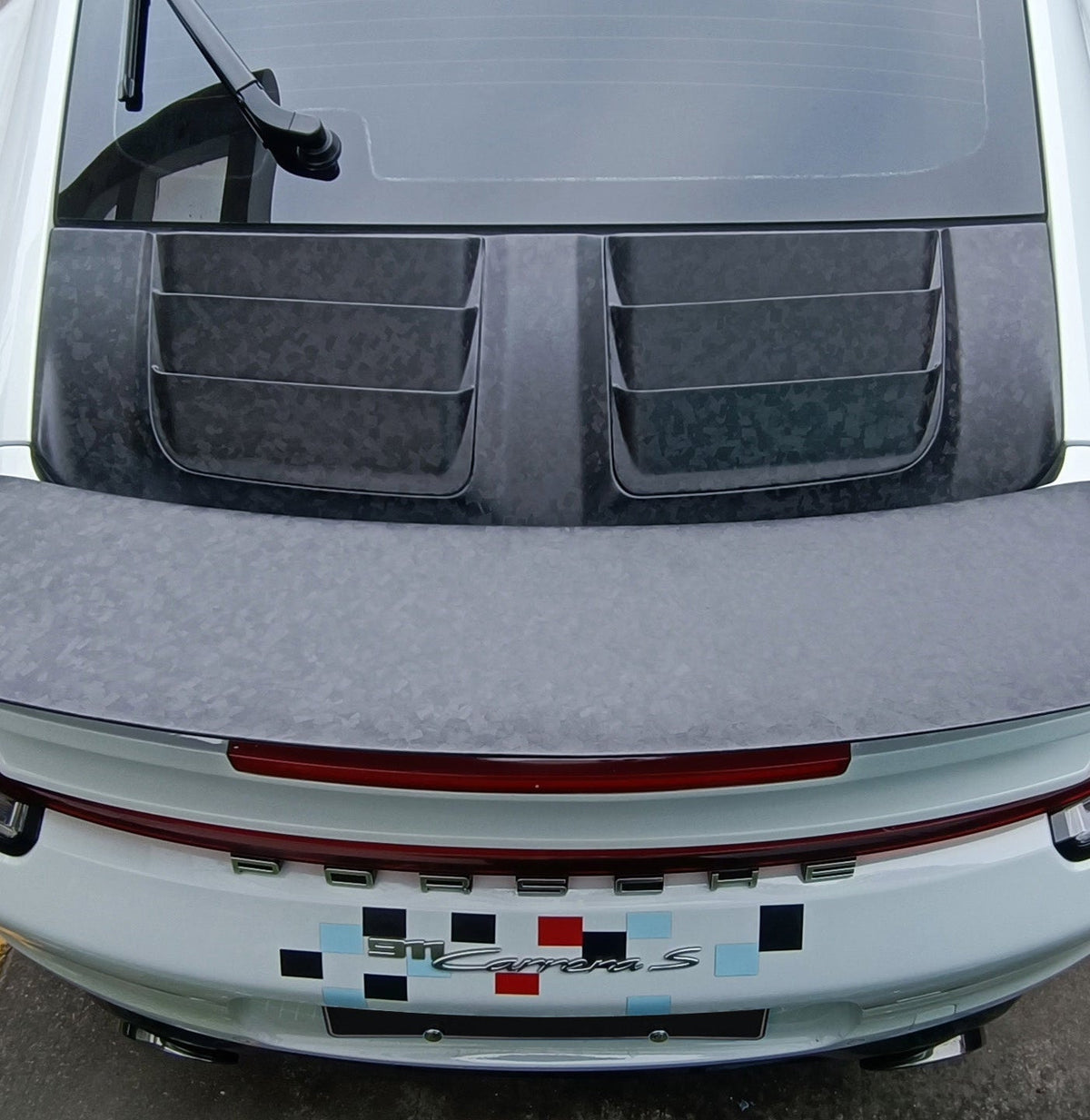 Porsche 911 992.1 Carerra Base/S/T/4/4S/Targa 4/ Targa 4S/GTS 2020 2021 2022 2023 2024 with Aftermarket Parts - TC Stinger GTR Style Engine Lid Cover Replacement?Carbon Fiber from Aero Republic