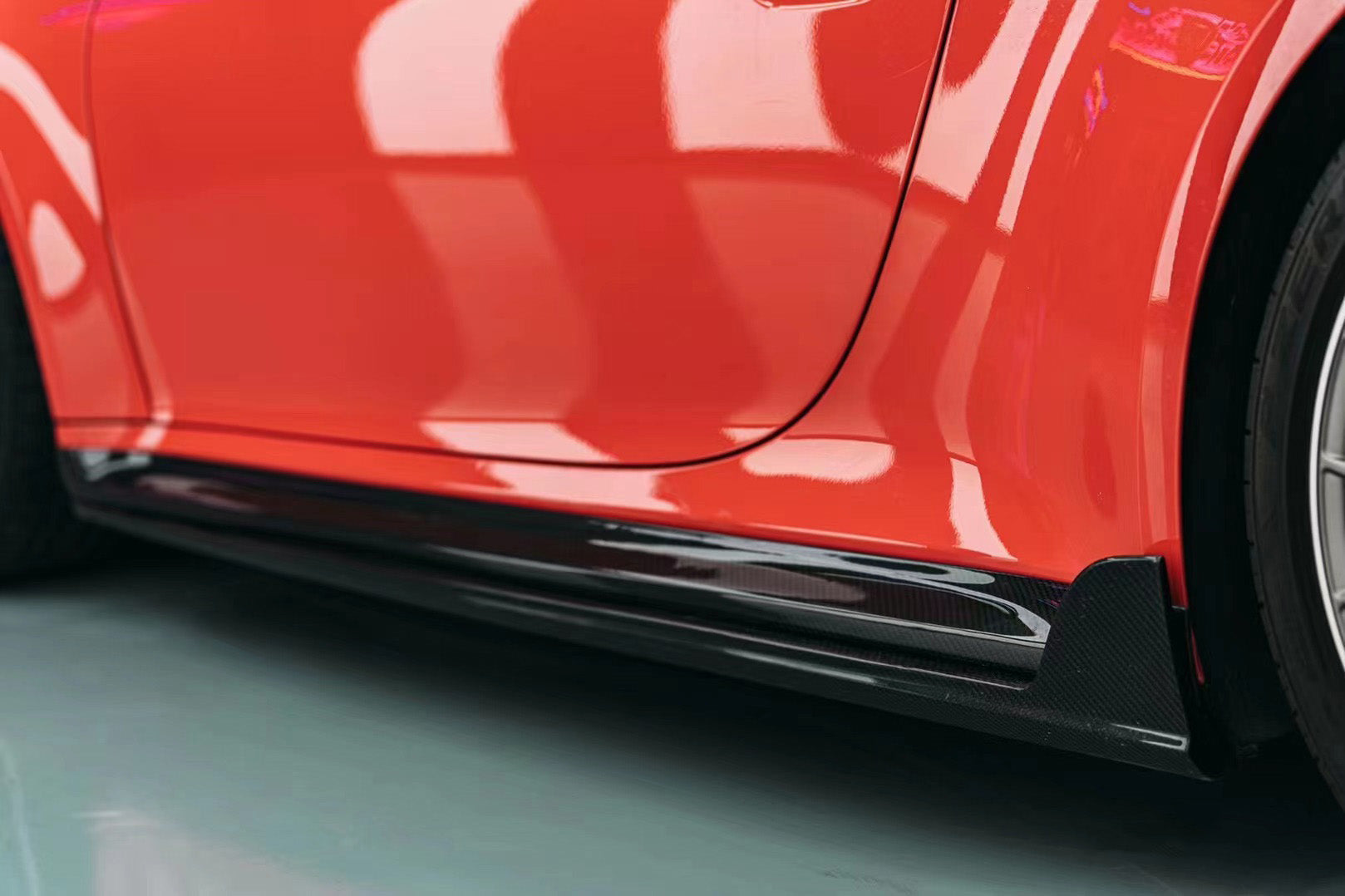 Porsche 911 992.1 Carerra Base/S/T/4/4S/Targa 4/ Targa 4S GTS 2020 2021 2022 2023 2024 with Aftermarket Parts - T-ART Style Side Skirts?Carbon Fiber from Aero Republic