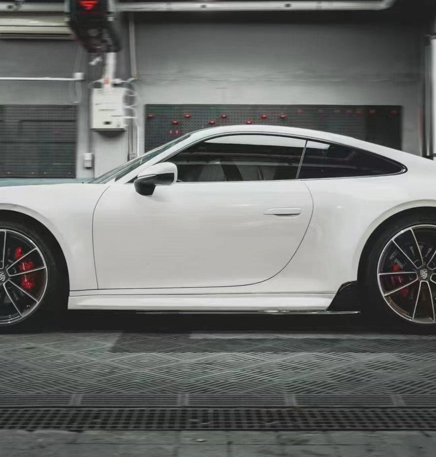 Porsche 911 992.1 Carerra Base/S/T/4/4S/Targa 4/ Targa 4S GTS 2020 2021 2022 2023 2024 with Aftermarket Parts - T-ART Style Side Skirts?Carbon Fiber from Aero Republic