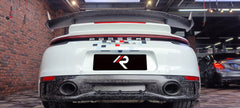 Porsche 911 992.1 Carerra Base/S/T/4/4S/Targa 4/ Targa 4S/GTS (for sport/aerokit version bumpers) 2020 2021 2022 2023 2024 with Aftermarket Parts - V2 OEM Replacement Rear Diffuser?Carbon Fiber from Aero Republic