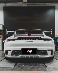 Porsche 911 992.1 Carerra Base/S/T/4/4S/Targa 4/ Targa 4S (for non-aerokit version bumpers) 2020 2021 2022 2023 2024 with Aftermarket Parts - T-ART Style Rear Diffuser?Carbon Fiber from Aero Republic