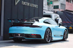 Porsche 911 992.1 Carerra Base/S/T/4/4S/Targa 4/ Targa 4S (for non-aerokit version bumpers) 2020 2021 2022 2023 2024 with Aftermarket Parts - T-ART Style Rear Diffuser?Carbon Fiber from Aero Republic