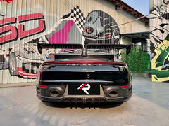 Porsche 911 992.1 Carerra Base/S/T/4/4S/Targa 4/Targa 4S/GTS 2020 2021 2022 2023 2024 with Aftermarket Parts - Rear Lip Spoiler Carbon Fiber / FRP from?Aero Republic