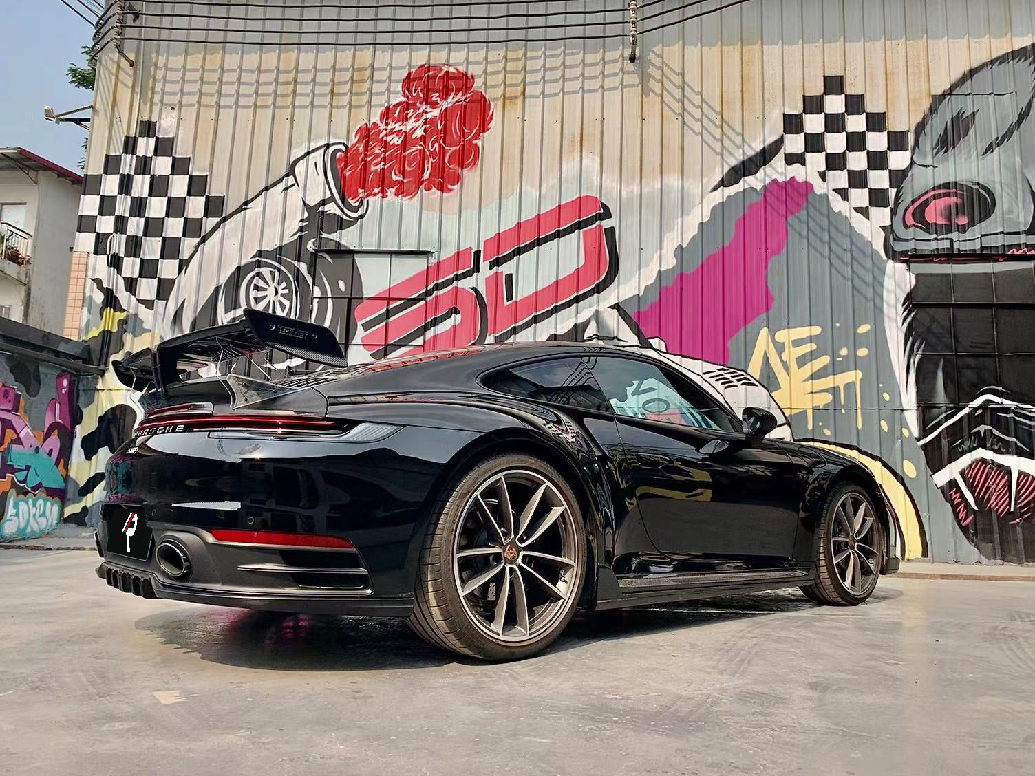 Porsche 911 992.1 Carerra Base/S/T/4/4S/Targa 4/Targa 4S/GTS 2020 2021 2022 2023 2024 with Aftermarket Parts - Rear Lip Spoiler Carbon Fiber / FRP from Aero Republic