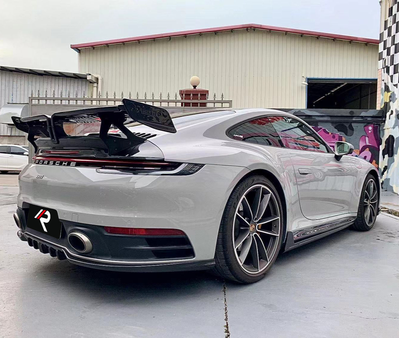 Porsche 911 992.1 Carerra Base/S/T/4/4S/Targa 4/Targa 4S/GTS 2020 2021 2022 2023 2024 with Aftermarket Parts - Rear Lip Spoiler Carbon Fiber / FRP from?Aero Republic