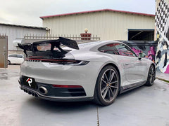 Porsche 911 992.1 Carerra Base/S/T/4/4S/Targa 4/ Targa 4S (base bumper only) 2020 2021 2022 2023 2024 with Aftermarket Parts - Rear Diffuser Carbon Fiber / FRP from Aero Republic