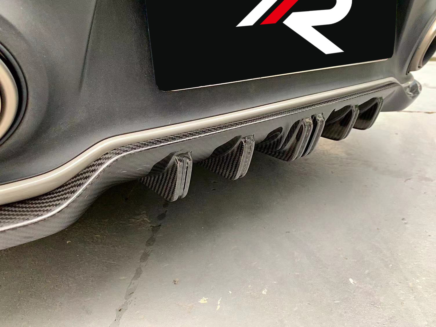 Porsche 911 992.1 Carerra Base/S/T/4/4S/Targa 4/ Targa 4S (base bumper only) 2020 2021 2022 2023 2024 with Aftermarket Parts - Rear Diffuser Carbon Fiber / FRP from Aero Republic