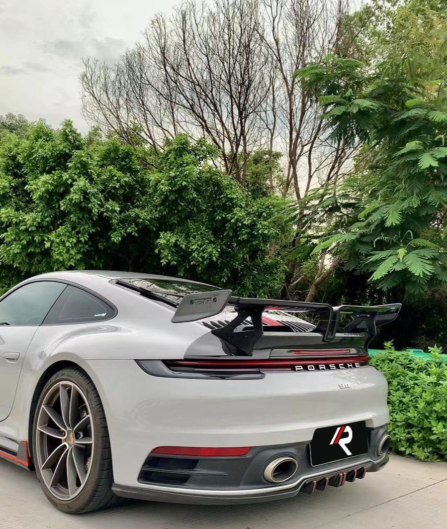 Porsche 911 992.1 Carerra Base/S/T/4/4S/Targa 4/Targa 4S/GTS 2020 2021 2022 2023 2024 with Aftermarket Parts - Rear Lip Spoiler Carbon Fiber / FRP from?Aero Republic