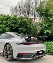 Porsche 911 992.1 Carerra Base/S/T/4/4S/Targa 4/Targa 4S/GTS 2020 2021 2022 2023 2024 with Aftermarket Parts - Rear Lip Spoiler Carbon Fiber / FRP from?Aero Republic