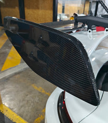 Porsche 911 992.1 GT3RS 2023 2024 2025 with Aftermarket Parts - Rear Wing End Plate Carbon Fiber from Aero Republic