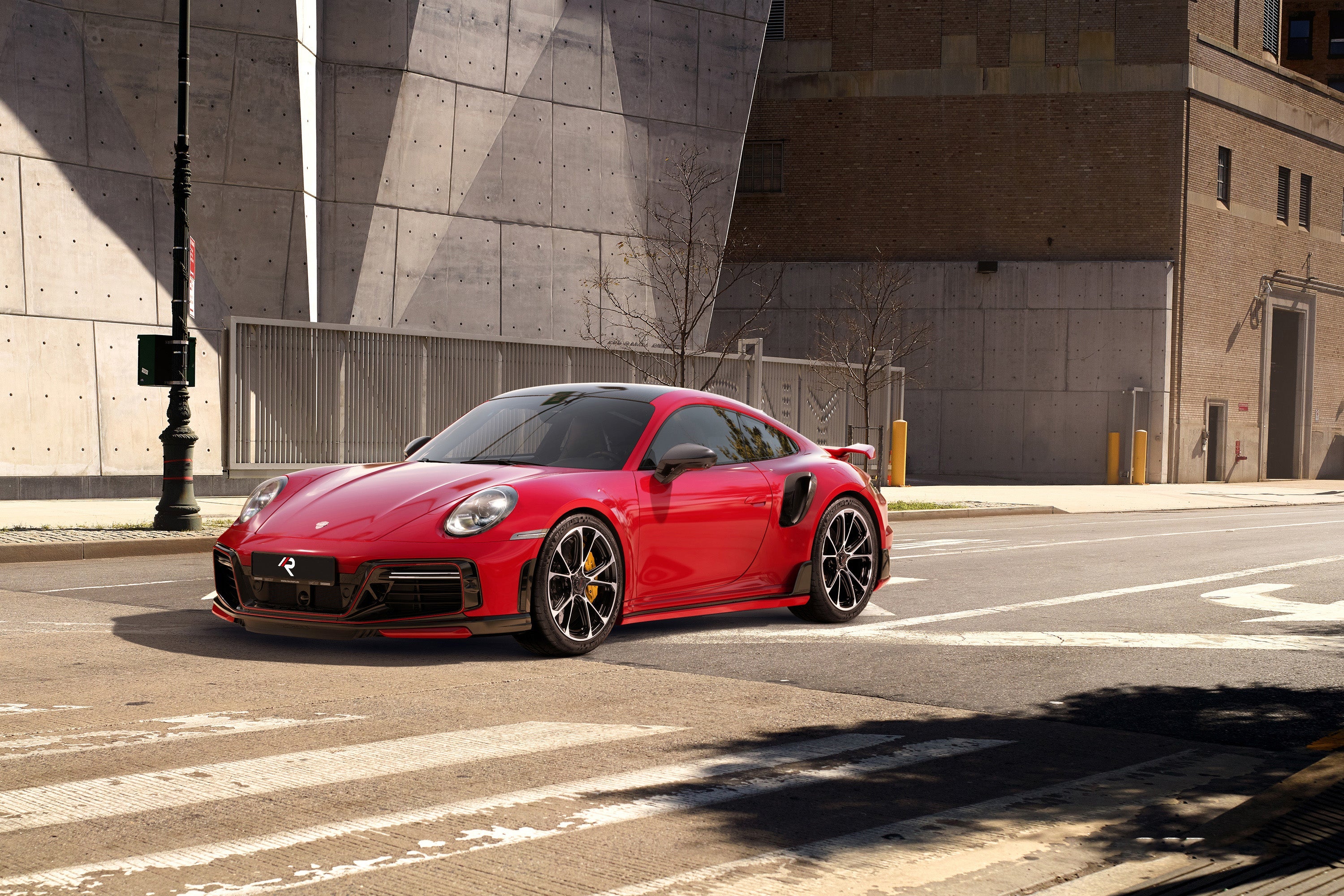 Porsche 911 992.1 Turbo/Turbo S 2020 2021 2022 2023 2024 2025 with Aftermarket Parts - T-ART Style Side Skirts?Carbon Fiber from Aero Republic