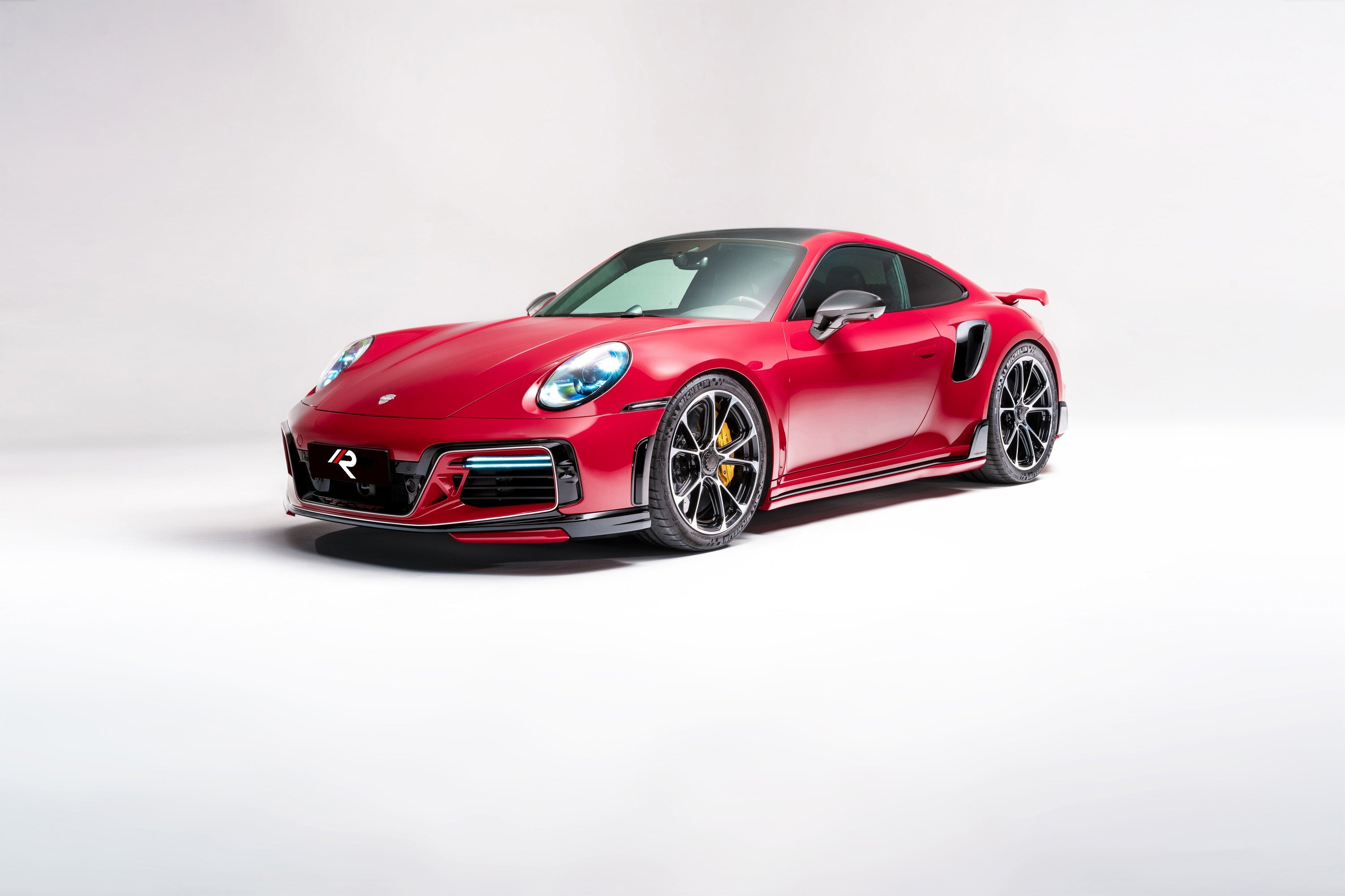 Porsche 911 992.1 Turbo/Turbo S 2020 2021 2022 2023 2024 2025 with Aftermarket Parts - T-ART Style Side Skirts?Carbon Fiber from Aero Republic