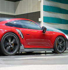 Porsche 911 992.1 Turbo/Turbo S 2020 2021 2022 2023 2024 2025 with Aftermarket Parts - T-ART Style Side Skirts?Carbon Fiber from Aero Republic