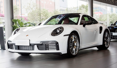 Porsche 911 992.1 Turbo/Turbo S 2020 2021 2022 2023 2024 2025 (non-aerokit version) with Aftermarket Parts - OEM Replacement Front Bumper Trims?Carbon Fiber from Aero Republic