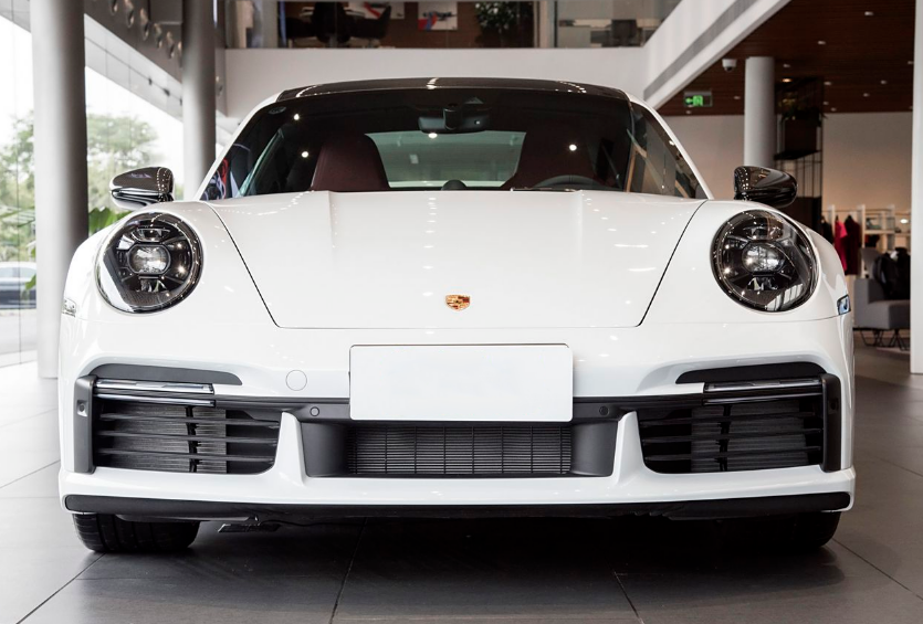 Porsche 911 992.1 Turbo/Turbo S 2020 2021 2022 2023 2024 2025 (non-aerokit version) with Aftermarket Parts - OEM Replacement Front Bumper Trims?Carbon Fiber from Aero Republic