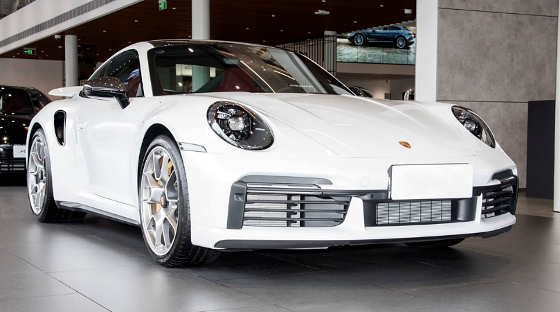 Porsche 911 992.1 Turbo/Turbo S 2020 2021 2022 2023 2024 2025 (non-aerokit version) with Aftermarket Parts - OEM Replacement Front Bumper Trims?Carbon Fiber from Aero Republic