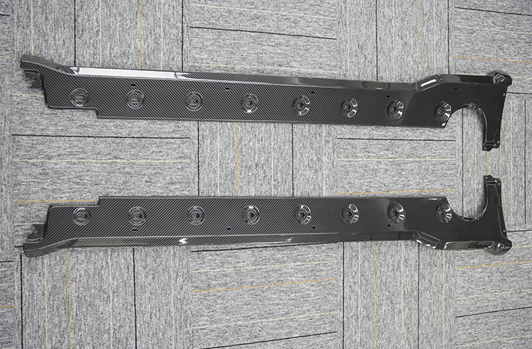 Porsche 911 992.1 Turbo/Turbo S 2020 2021 2022 2023 2024 with Aftermarket Parts - OEM Replacement Style Side Skirts Carbon Fiber / FRP from Aero Republic
