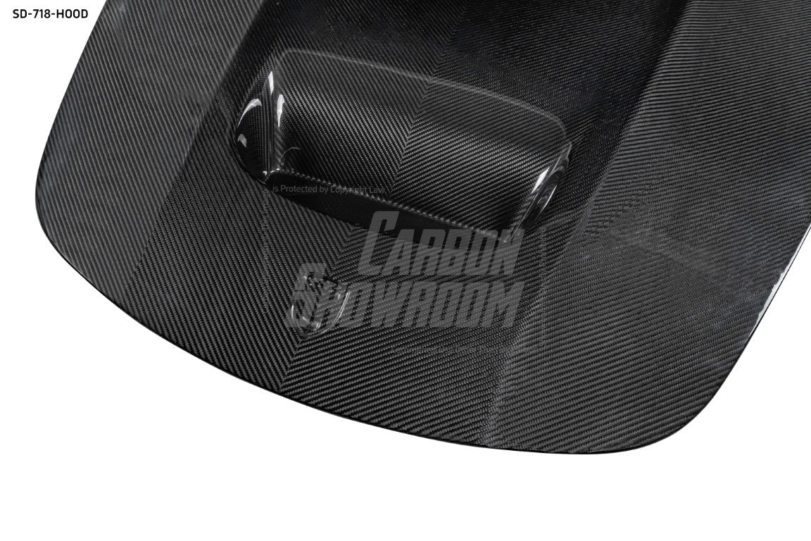 SD Carbon Design DRY Carbon Fiber Hood Bonnet For Porsche 911 991 / 718 Cayman Boxster - Performance SpeedShop