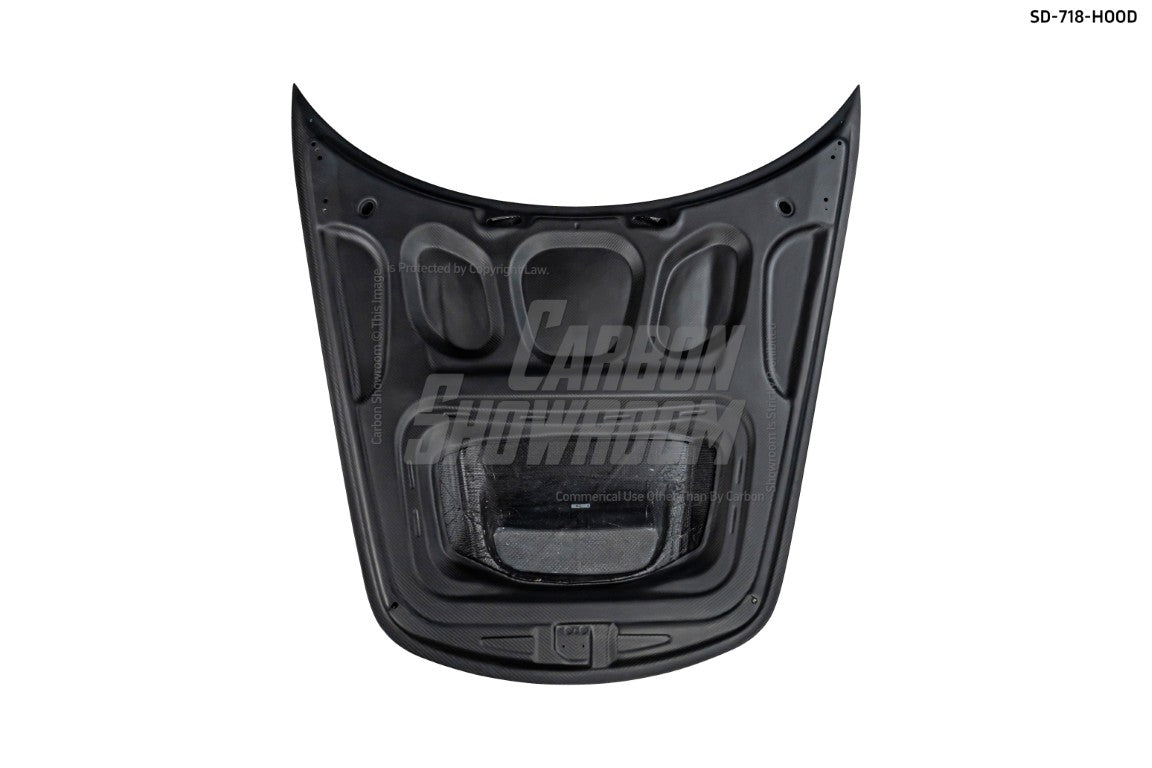 SD Carbon Design DRY Carbon Fiber Hood Bonnet For Porsche 911 991 / 718 Cayman Boxster - Performance SpeedShop