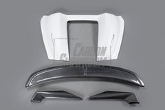 Porsche 981 Boxster (Base / S / GTS) 2012 2013 2014 2015 2016 with Aftermarket Parts - Tonneau Cover and Rear Wing Carbon Fiber from Aero Republic