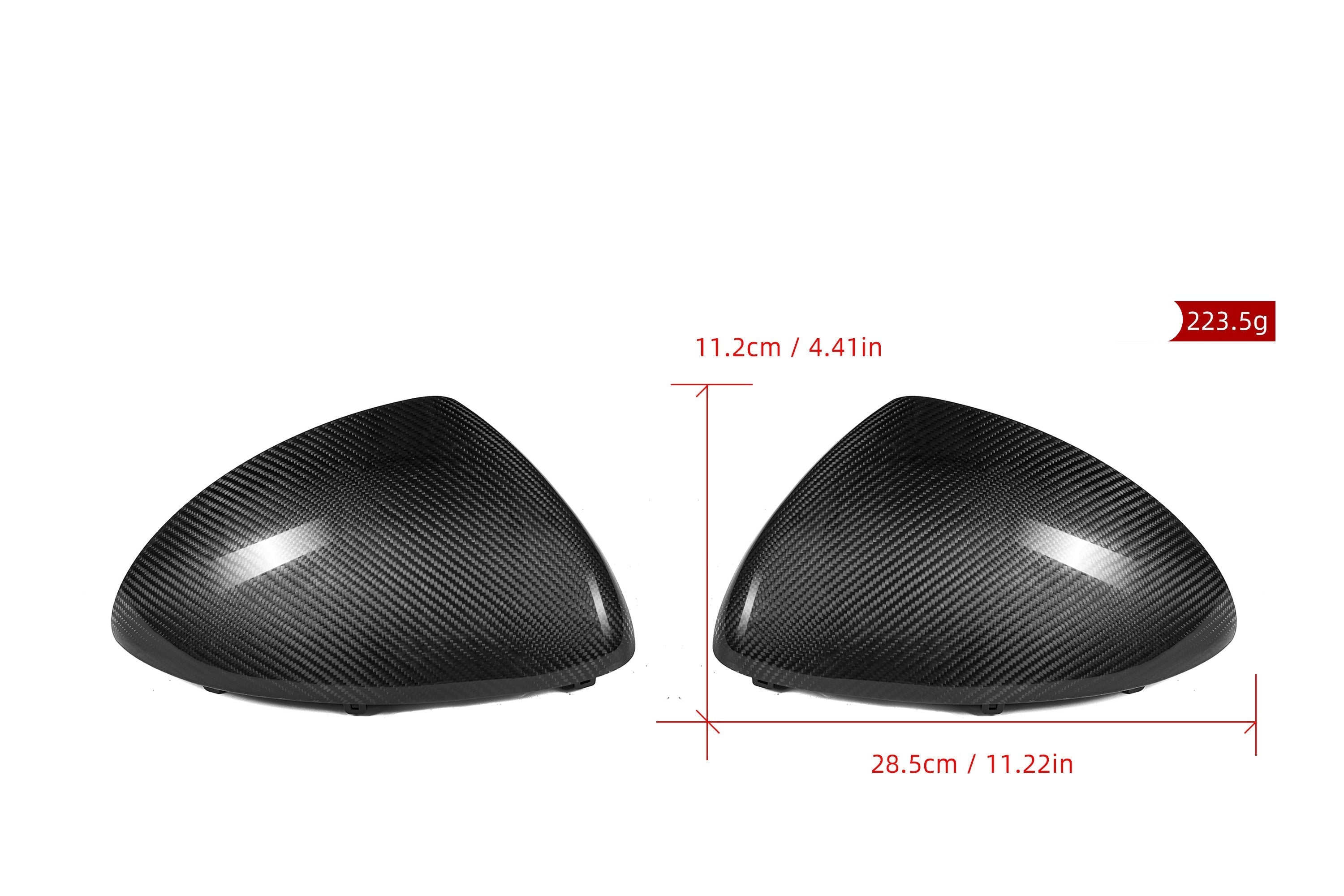 Porsche Cayenne 958 958.1 92A Cayenne Base/S/Hybrid/GTS/Turbo/Turbo S/Diesel 2011-2014 with Aftermarket Parts - OE Style Replacement Mirror Caps Pre-preg Carbon Fiber from Aero Republic