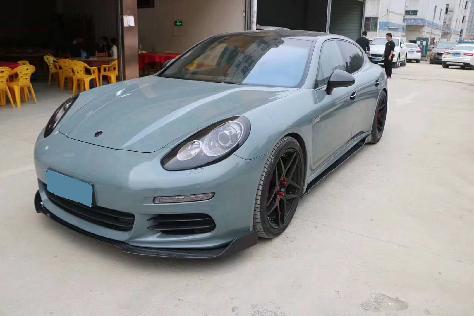 Porsche Panamera 970.2 2/4/4S Facelift 2014 2015 2016 with Aftermarket Parts - Front Lip Carbon Fiber from Aero Republic