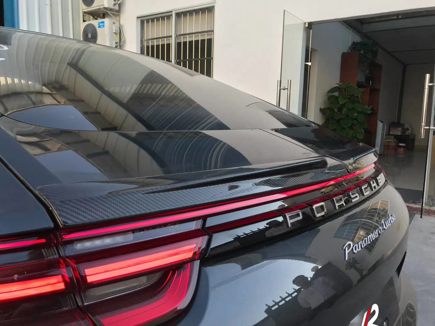Porsche Panamera 971 971.1 RWD/Base/4/4S/GTS/Turbo/Turbo S 2017 2018 2019 2020 & 971 971.2 RWD/Base/4/4S/GTS/Turbo/Turbo S 2021 2022 2023 with Aftermarket Parts - Rear Lip Spoiler Carbon Fiber / FRP from?Aero Republic
