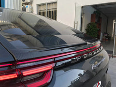 Porsche Panamera 971 971.1 RWD/Base/4/4S/GTS/Turbo/Turbo S 2017 2018 2019 2020 & 971 971.2 RWD/Base/4/4S/GTS/Turbo/Turbo S 2021 2022 2023 with Aftermarket Parts - Rear Lip Spoiler Carbon Fiber / FRP from?Aero Republic