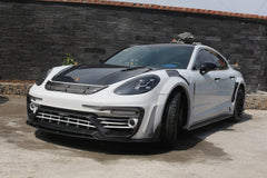 Porsche Panamera 971 971.1 Base/4/4S/GTS/Turbo/Turbo S 2017 2018 2019 2020 & Panamera 971 971.2 Base/4/4S/GTS/Turbo/Turbo S 2021 2022 2023 with Aftermarket Parts - MSRY Style Front Bumper Carbon Fiber from Aero Republic
