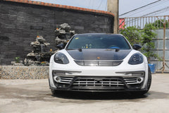 Porsche Panamera 971 971.1 Base/4/4S/GTS/Turbo/Turbo S 2017 2018 2019 2020 & Panamera 971 971.2 Base/4/4S/GTS/Turbo/Turbo S 2021 2022 2023 with Aftermarket Parts - MSRY Style Hood Bonnet Carbon Fiber from Aero Republic