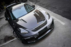 Porsche Panamera 971 971.1 Base/4/4S/GTS/Turbo/Turbo S 2017 2018 2019 2020 & Panamera 971 971.2 Base/4/4S/GTS/Turbo/Turbo S 2021 2022 2023 with Aftermarket Parts - MSRY Style Front Bumper Carbon Fiber from Aero Republic