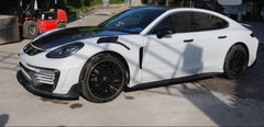Porsche Panamera 971 971.1 Base/4/4S/GTS/Turbo/Turbo S 2017 2018 2019 2020 & Panamera 971 971.2 Base/4/4S/GTS/Turbo/Turbo S 2021 2022 2023 with Aftermarket Parts - MSRY Style Side Skirts Carbon Fiber from Aero Republic
