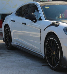 Porsche Panamera 971 971.1 Base/4/4S/GTS/Turbo/Turbo S 2017 2018 2019 2020 & Panamera 971 971.2 Base/4/4S/GTS/Turbo/Turbo S 2021 2022 2023 with Aftermarket Parts - MSRY Style Side Skirts Carbon Fiber from Aero Republic