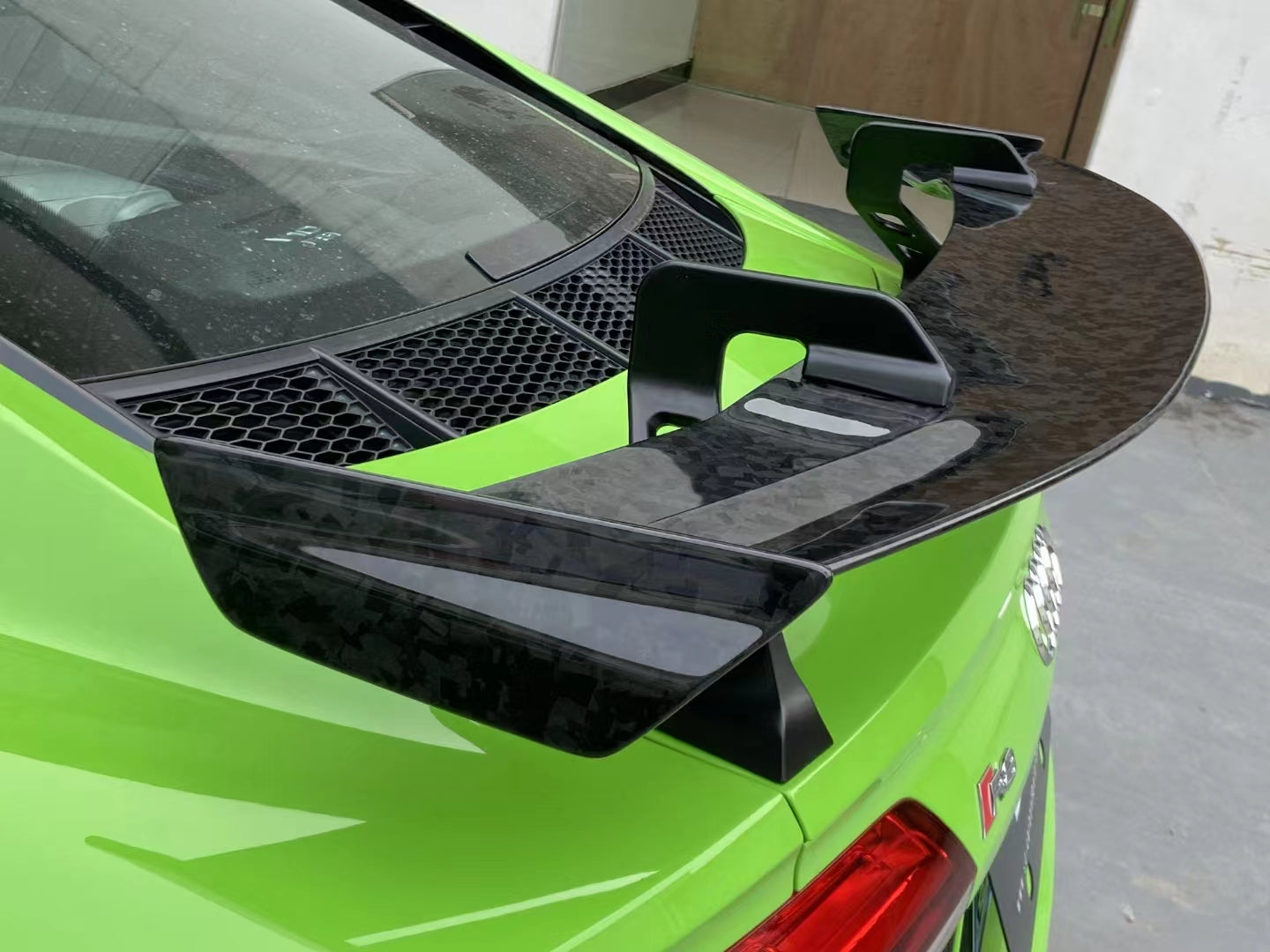 Aero Republic Pre-preg Carbon Fiber Rear Spoiler Wing P Style for Audi R8 Coupe 2016-2023 Gen 2
