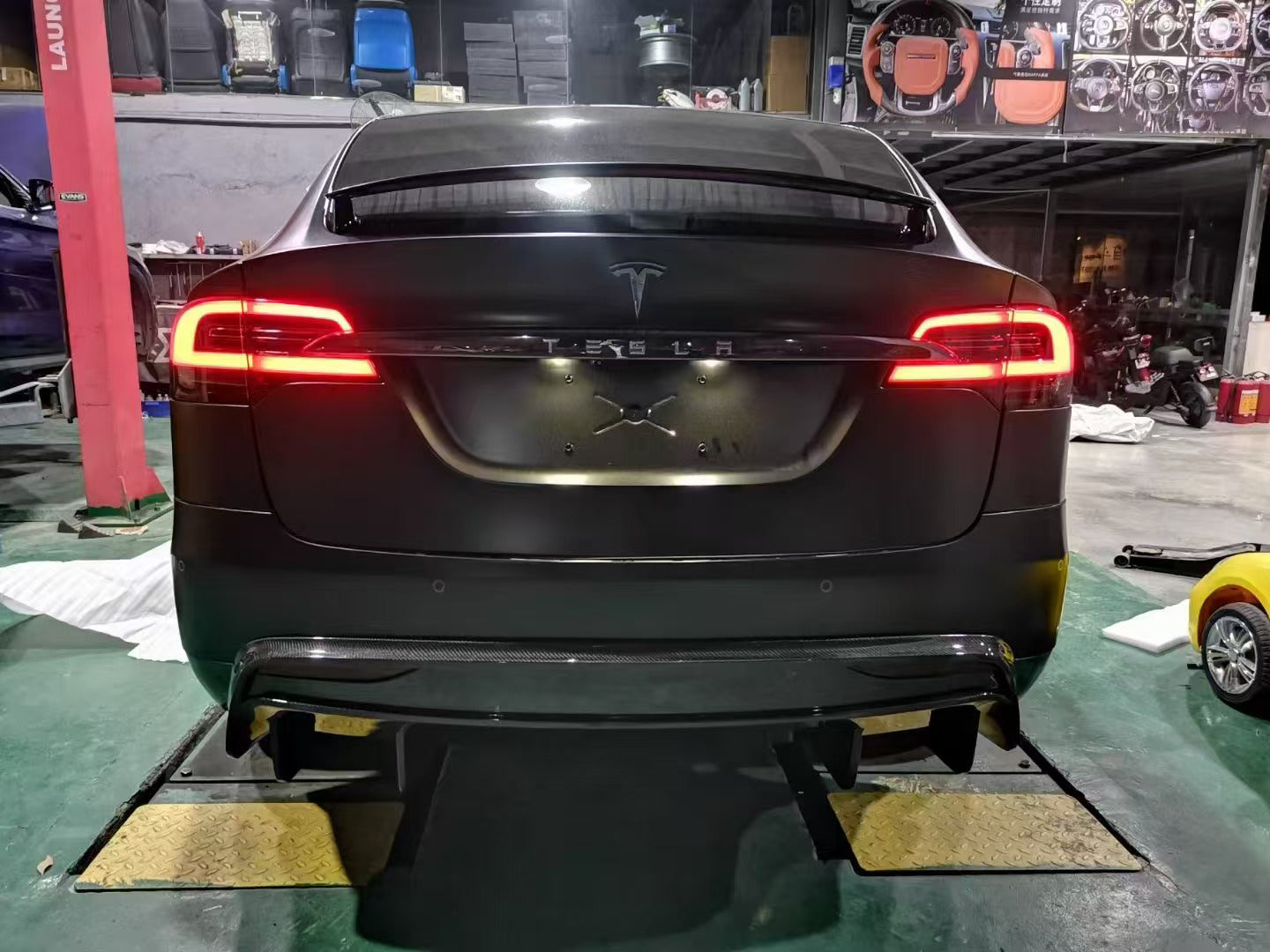 Tesla Model X P100D 100D 90D 75D 60D Performance Long Range Base 2016 2017 2018 2019 2020 2021 with Aftermarket Parts - RZ Style Full Body Kit Carbon Fiber from Aero Republic