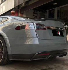 Tesla Model S 2nd Gen Late 2016-Early 2021 with Aftermarket Parts - Rear Canards Carbon Fiber from Aero Republic