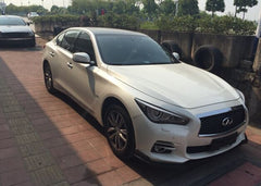 Infiniti Q50 Premium Sport Red Sport 400 Pre-Facelift 2014 2015 2016 2017 with Aftermarket Parts - Rear Diffuser Carbon Fiber from Aero Republic