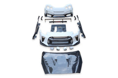 Nissan GTR R35 CBA DBA EBA 2008 2009 2010 2011 2012 2013 2014 2015 2016 2017 2018 2019 2020 2021 2022 2023 2024 with Aftermarket Parts - TSV1 Style Full Body Kit Carbon Fiber / FRP from Aero Republic