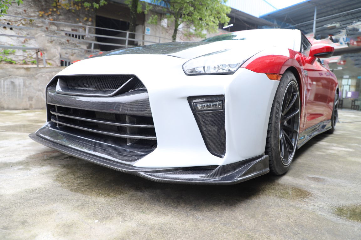 Nissan GTR R35 CBA DBA EBA 2008 2009 2010 2011 2012 2013 2014 2015 2016 2017 2018 2019 2020 2021 2022 2023 2024 with Aftermarket Parts - TSV1 Style Full Body Kit Carbon Fiber / FRP from Aero Republic