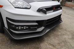 Nissan GTR R35 CBA DBA EBA 2008 2009 2010 2011 2012 2013 2014 2015 2016 2017 2018 2019 2020 2021 2022 2023 2024 with Aftermarket Parts - TSV2 Style Front Bumper & Lip Carbon Fiber / FRP from Aero Republic