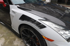 Nissan GTR R35 CBA DBA EBA 2008 2009 2010 2011 2012 2013 2014 2015 2016 2017 2018 2019 2020 2021 2022 2023 2024 with Aftermarket Parts - TSV2 Style Front Fenders Carbon Fiber / FRP from Aero Republic
