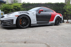 Nissan GTR R35 CBA DBA EBA 2008 2009 2010 2011 2012 2013 2014 2015 2016 2017 2018 2019 2020 2021 2022 2023 2024 with Aftermarket Parts - TSV2 Style Front Fenders Carbon Fiber / FRP from Aero Republic