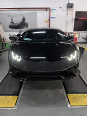 Aero Republic Tecnica Style Front Bumper for Lamborghini Huracan Tecnica Performante Evo LP610 LP580 2015-2024 Dry Pre-preg Carbon Fiber