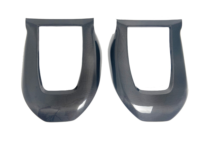Tesla Model 3 Performance Long Range Standard Base 2017 2018 2019 2020 2021 2022 2023 with Aftermarket Parts - Seatback cover shell overlay Carbon Fiber from Aero Republic